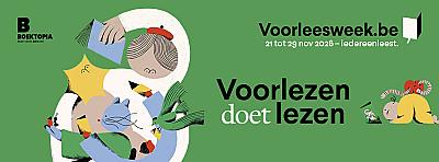 Foto van Voorleesweek november 2026:  Kringlezen voor 5de leerjaar