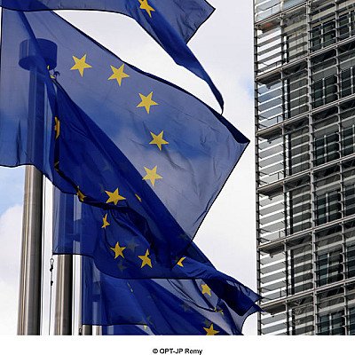 Foto van Europa tussen de sterren