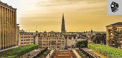 Foto van Europa tussen de sterren