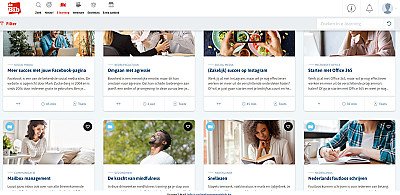 Foto van Online leren met de bib